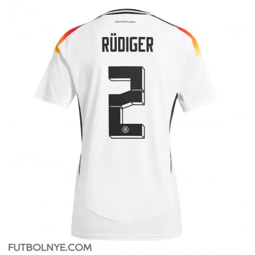 Camiseta Alemania Antonio Rudiger #2 Primera Equipación Eurocopa 2024 manga corta